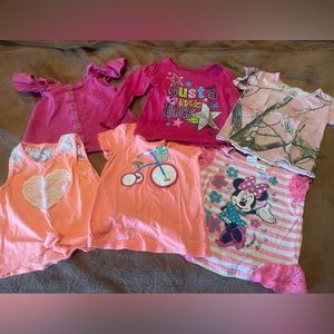 Bundle of 6 girls 4/4T shirts
